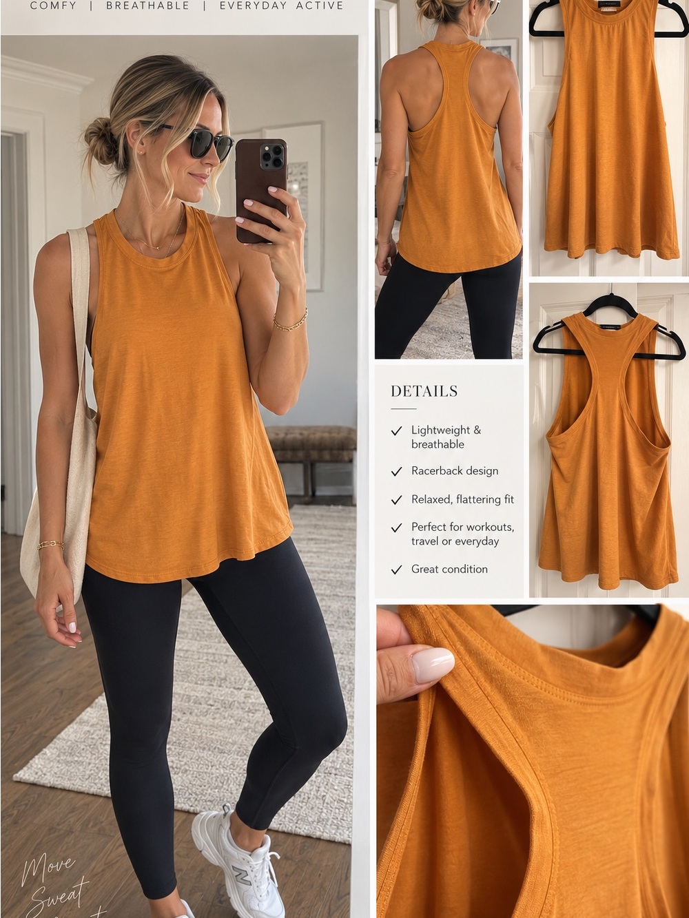 Vuori Women's Mustard Yellow Tank